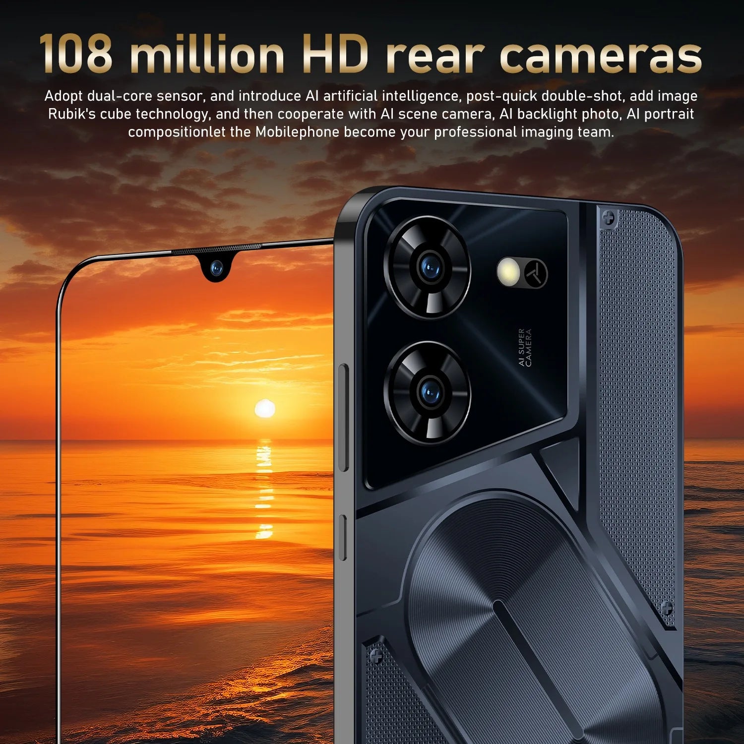 New 5g Smartphone Pova 5 Pro Cross-border Mobile Phones 7.3 Inch Incell Screen 2+16G Foreign Trade Smart Phone Tidesmit