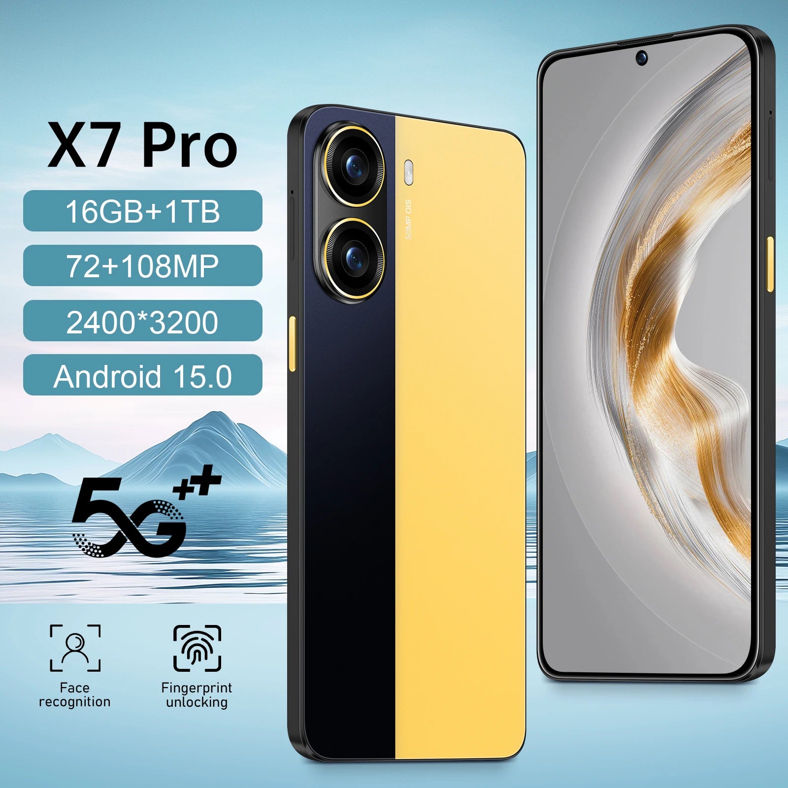 Tidesmit 5G Smartphone: 16GB RAM, 1TB Storage & 108MP Camera Tidesmit
