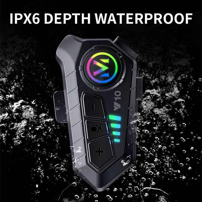 New Y10 Motorcycle Helmet Intercom Waterproof BT 5.3 Long Standby Helmet Intercomunicador Speaker Earphone My Store