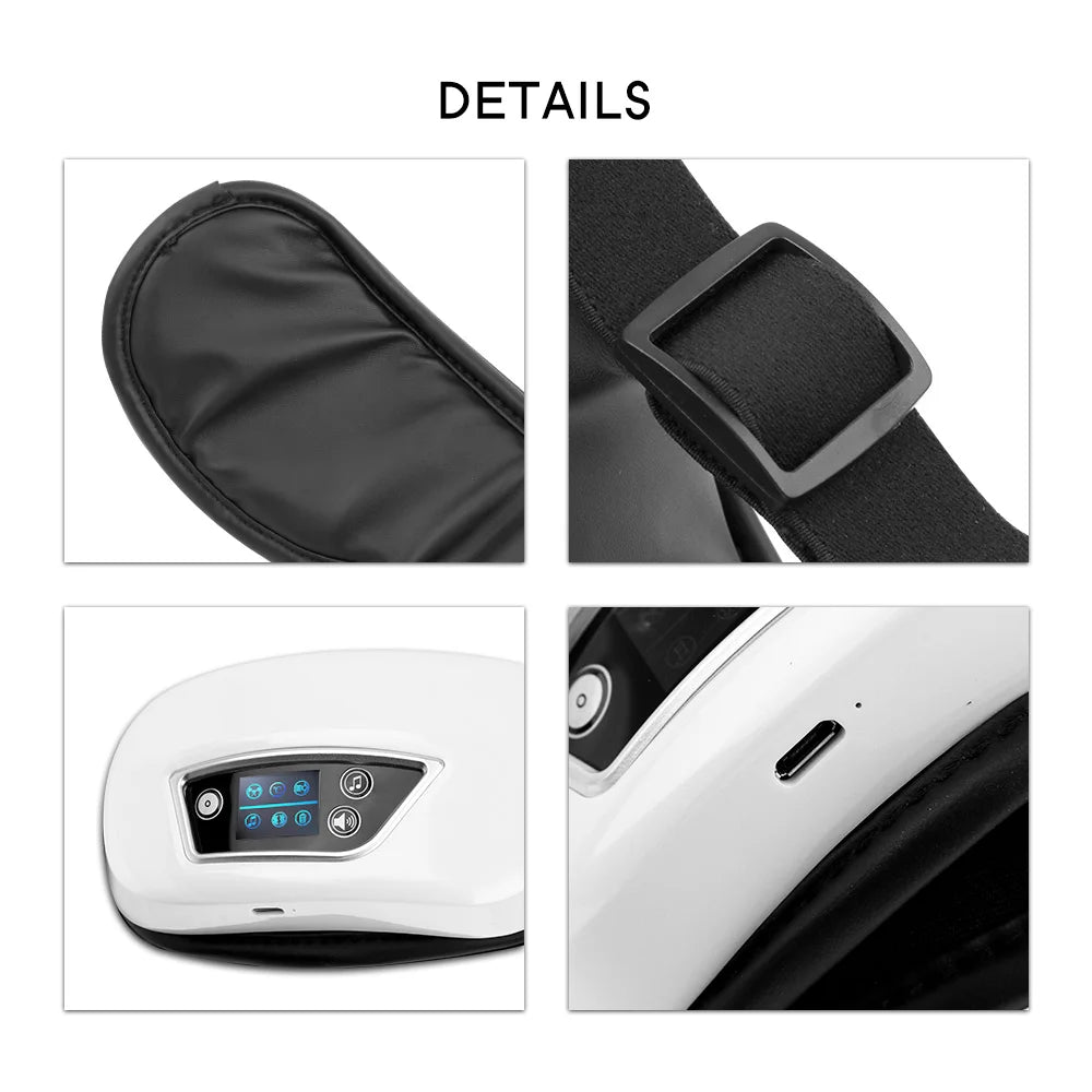 Eye Massager with Heat and Vibration - Fatigue Relief Tidesmit Relaxation Treatment Tidesmit