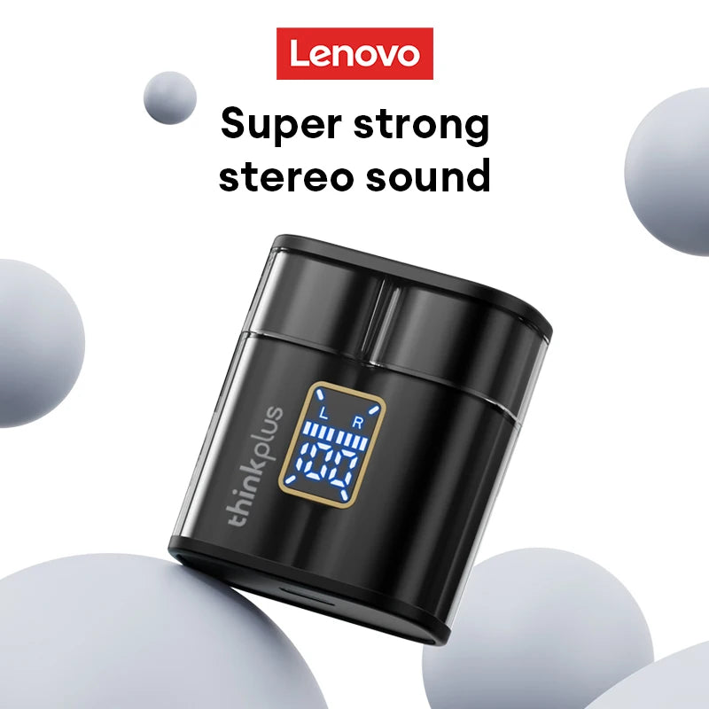 Lenovo XT56 Wireless BT 5.4 Long Battery Life Earphones Enc Noise Cancelling Gaming Earbuds HD Call Headphones With Mic Tidesmit