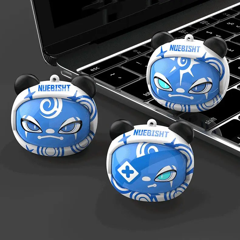 Mini True Wireless Earbuds with Noise Cancelling BT 5.3 HIFI In-Ear Cute Earphones with LED Battery Indicator for Games Sports F Tidesmit