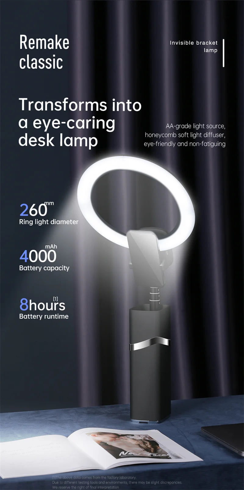 Hot yy-1 pink selfish phone small ring tiktok light photo and video production battery powered ring light 360 photo studio Tidesmit