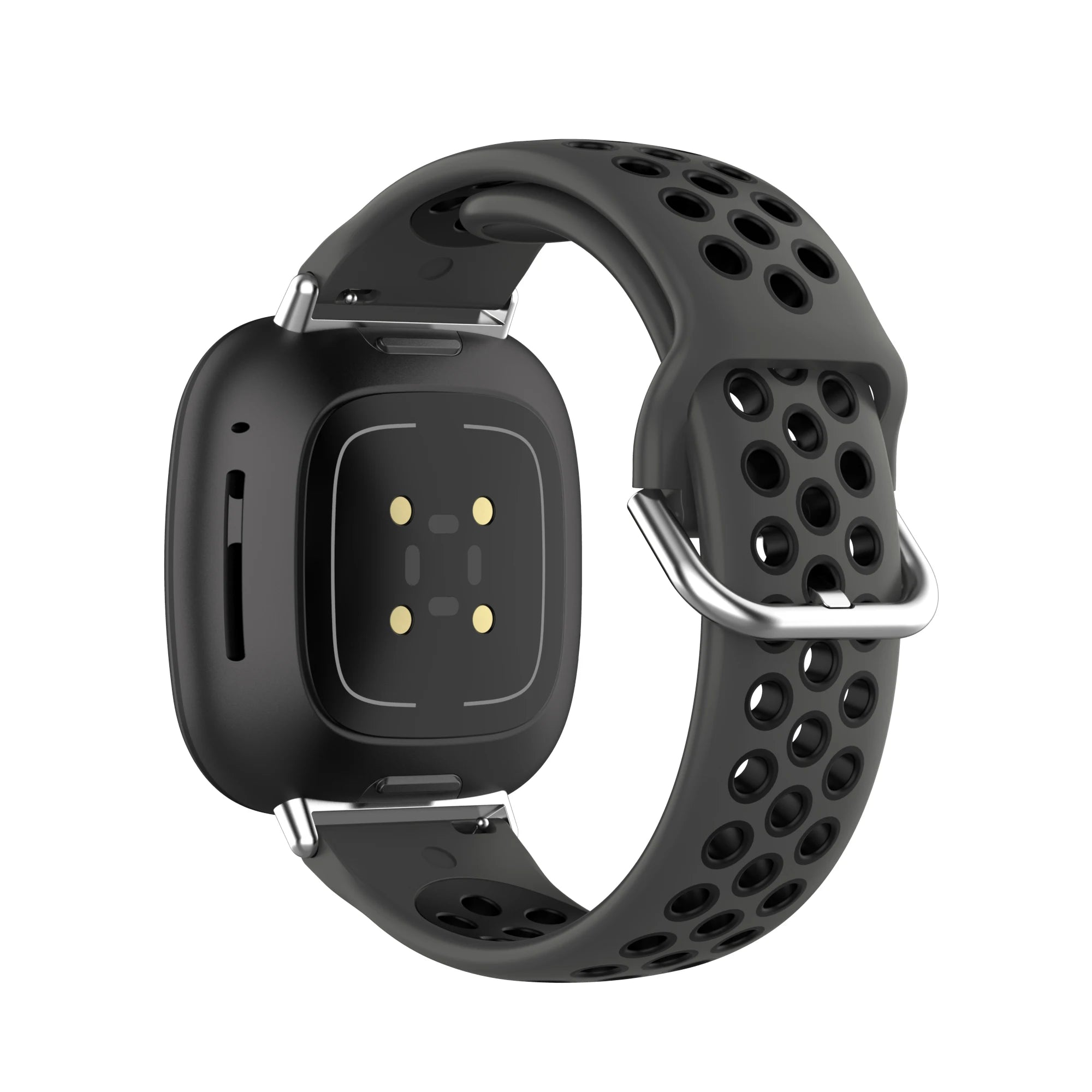 Colorful soft silicone sport wristband for Fitbit Versa 3 and Sense smartwatches in a comfortable casual style