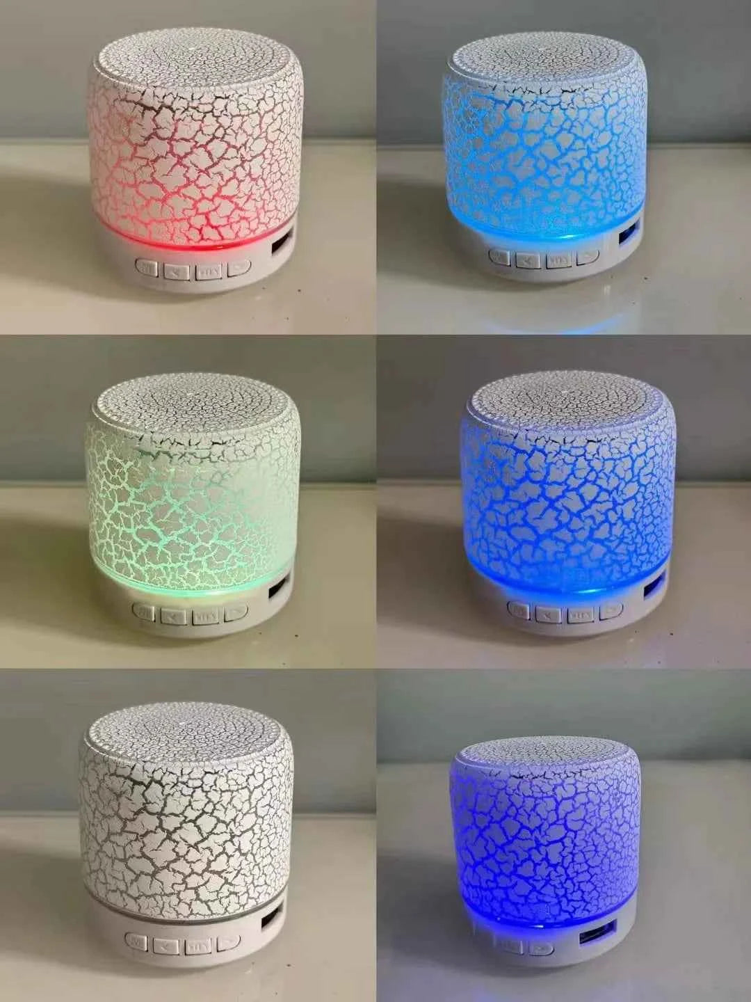 Upgrade Mini Portable Bluetooth Speaker RGB Light USB TF Card Reader Stereo MP3 Speaker for Home Atmosphere Desktop My Store