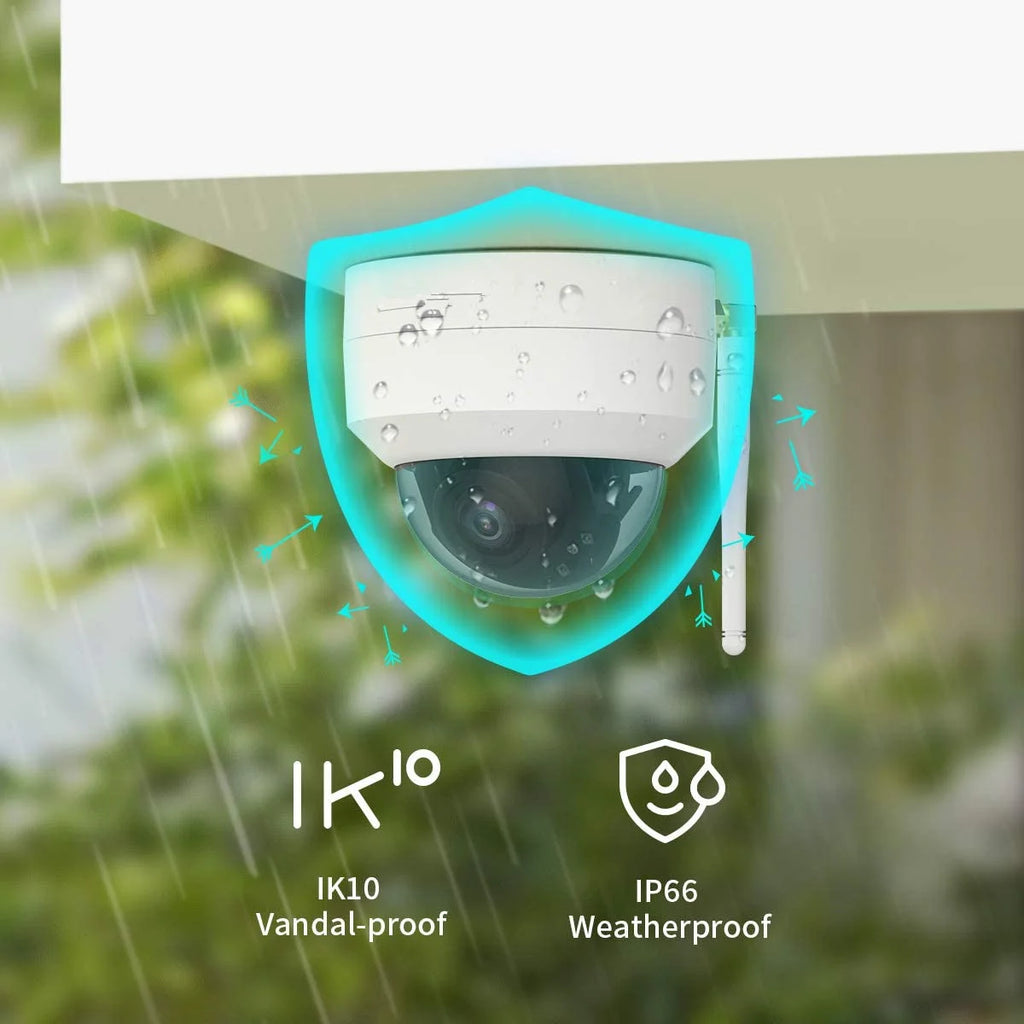 ICsee Sunisee 5mp Outdoor Wifi Camera AI Smart Home Indoor Dome Vandal Proof Tuya Smart App Wireless Security Camera Tidesmit