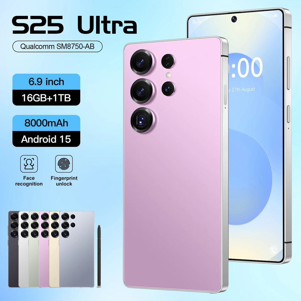 5G Smartphone 16GB RAM 1TB Storage, 6.9 Inch Unlocked Display Tidesmit