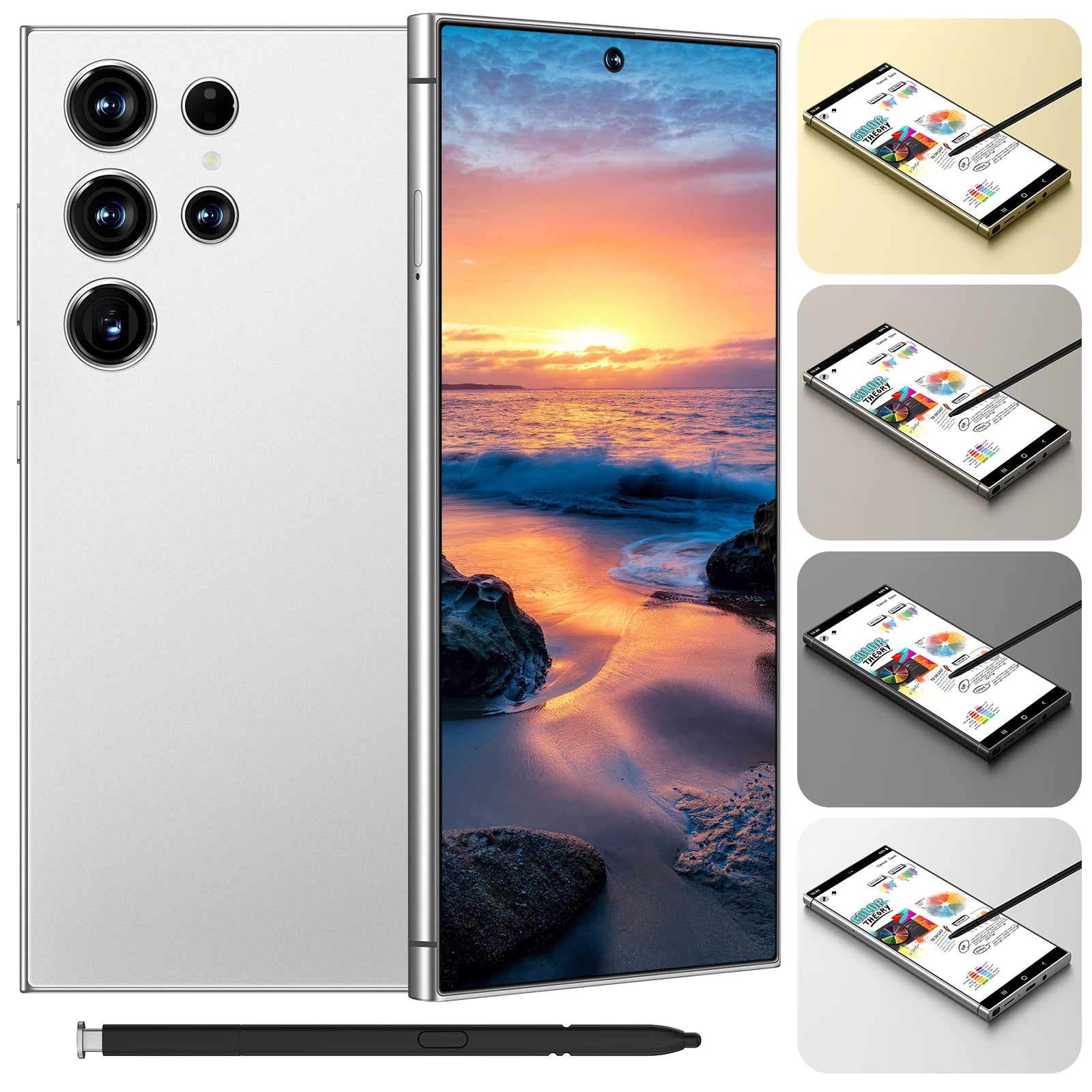 Note 30 Ultra smartphone with 7.3 inch AMOLED display and 5G connectivity shown from a side profile view