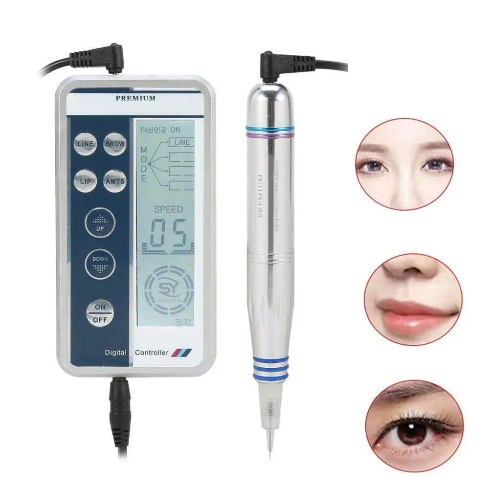 PMU Machine Rotary Pen Kit for Eyebrow and Lip Semi-Permanent Makeup Permanent Makeup Machines Tidesmit