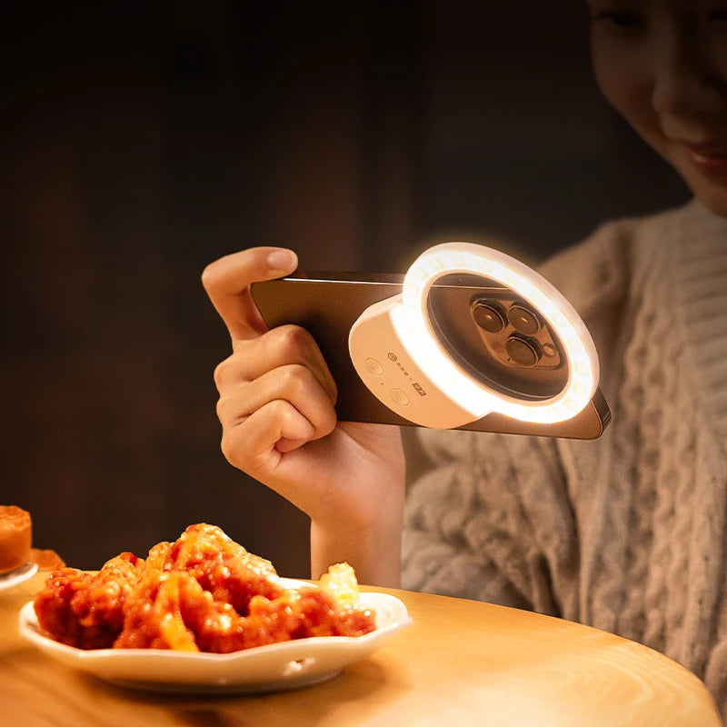 Jopree K23 200LM Mini Fill Light - Magnetic Mount & Memory Function for Phone/Camera Tidesmit