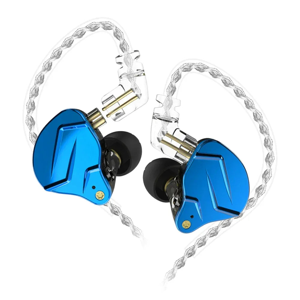 Wired In-Ear Monitors with Mic - Hybrid HiFi Bass Audio | Tidesmit BlueNoMic Tidesmit