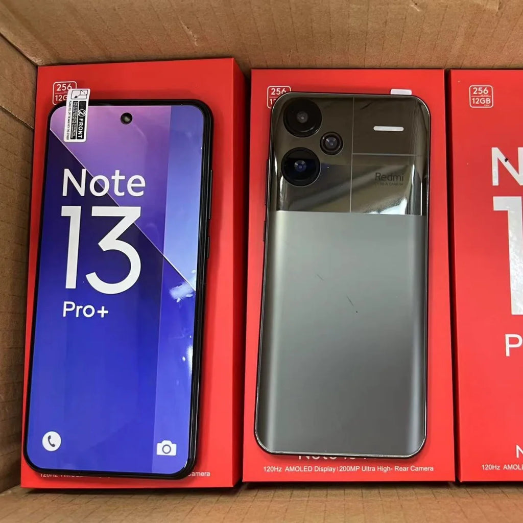 Note13 Pro+ smartphone featuring deca core processor, 12GB RAM, 256GB storage, and 120Hz HD display, 5G Android 4th image