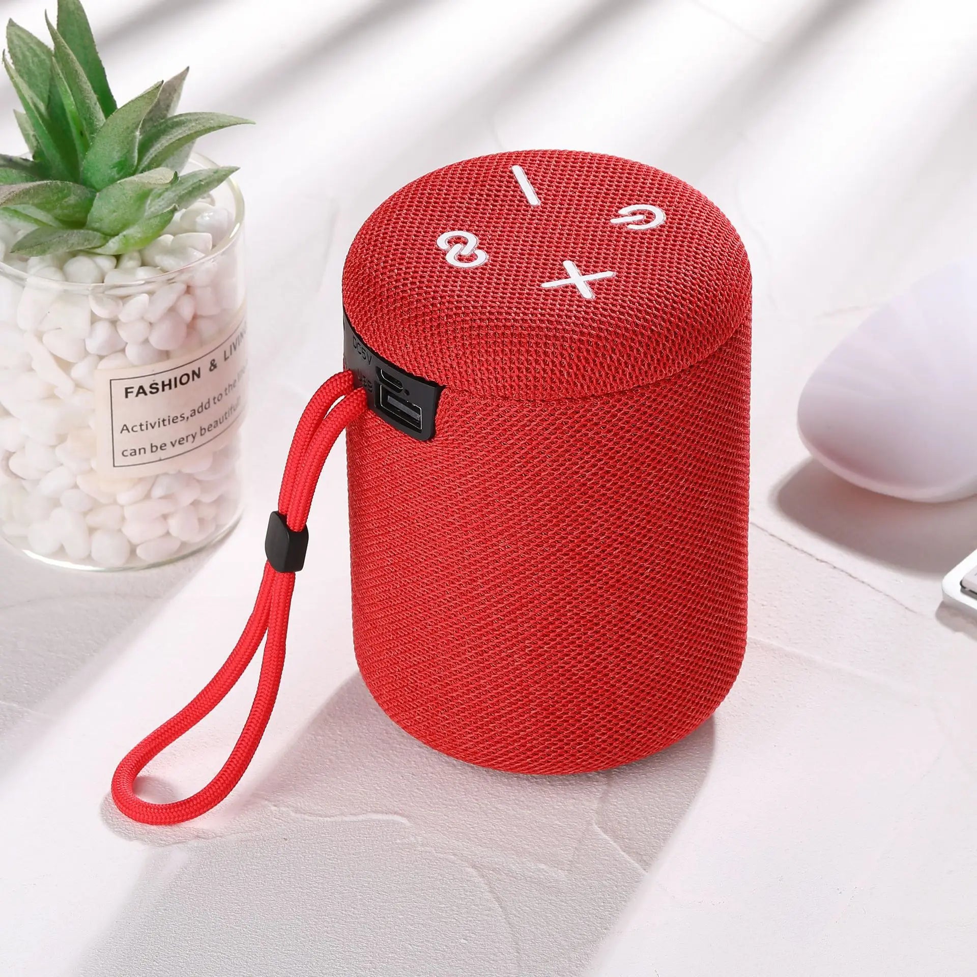 Factory Sale Mini Flip6 Portable Bluetooth Speakers Wireless 10W Bass Outdoor Music Player Gift Boombox for Party Speaker Red My Store