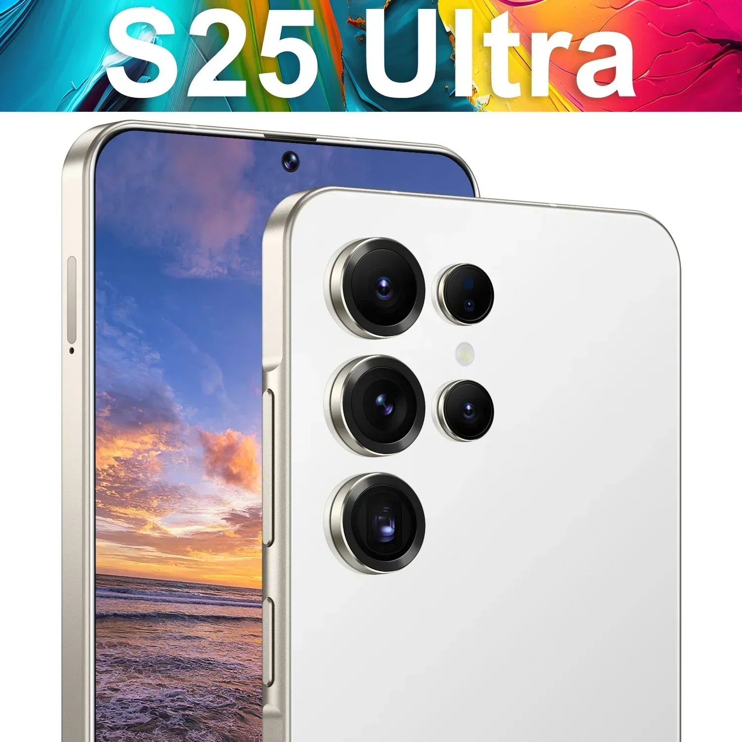 Smart Phone 2025 Cellphone S25 Ultra 7inch Unlocked Dual Card 5G Phones Android 14.0 Mobile Phones Tidesmit