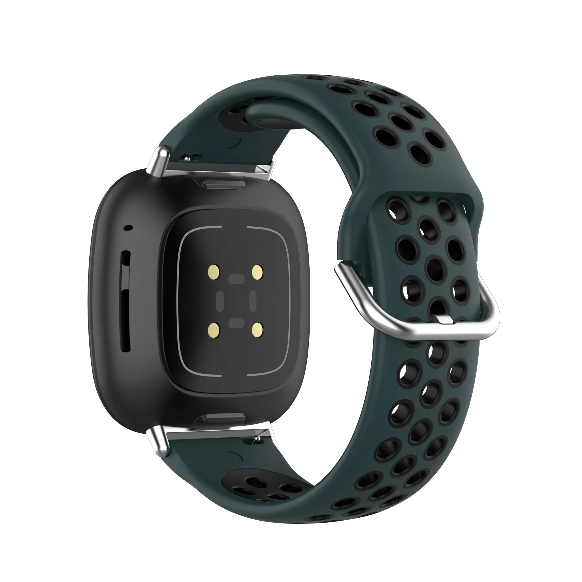 Colorful soft silicone sport wristband for Fitbit Versa 3 and Sense smartwatches in a comfortable durable design