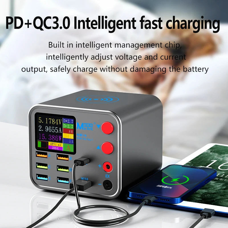 MaAnt Dianba 1 Multifunction 8-port Charger for Mobile Phonewith Short Circuit Repair Function Smart Wireless Fast Charging Tool Tidesmit