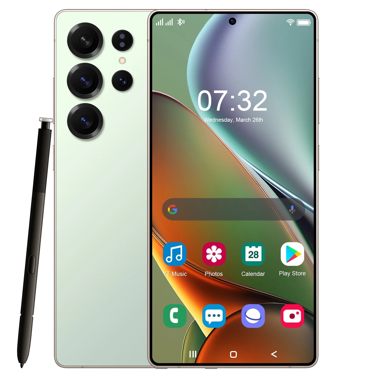 Tidesmit 5G Smartphone with 7.3 Inch OLED Display, 16GB RAM, 1TB Storage Green 16g Tidesmit