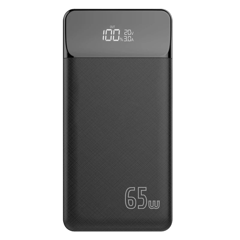 Power bank charger-Ready to Ship Laptop Power Bank 30000mah Portable Powerbank Qc 3.0 Pd 65w Led Display Real Capacity Travel Power Banks Tidesmit