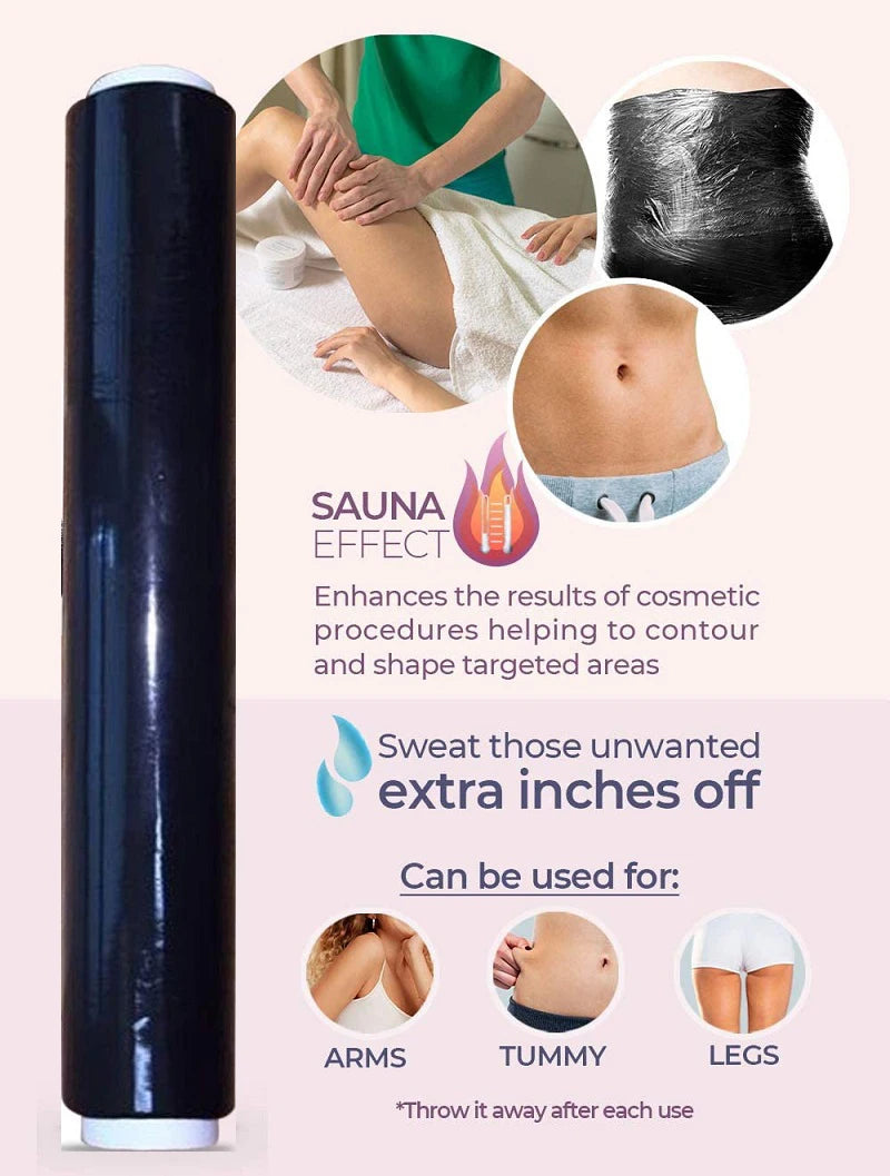 Body Wrap Sweat Shaper for Weight Loss - Adjustable Slimming Roll Body Shaping Massage Equipment Tidesmit