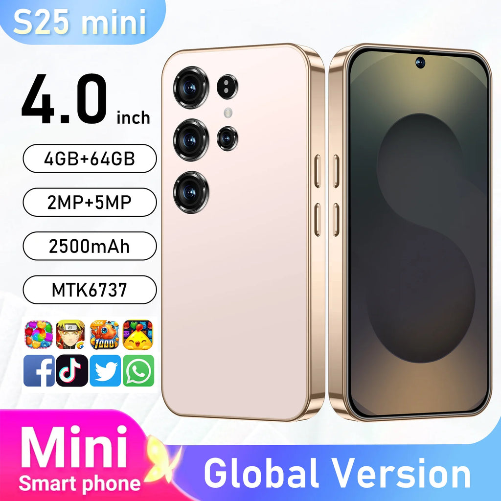 Mini Android Smartphone 4GB/64GB HD Unlocked - Dual SIM Device Tidesmit