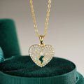 Lightning Love 18K Gold Inlaid Pendant Women's Moissanite Necklace Fashionable Platinum PT950 Diamond Collarbone Chain