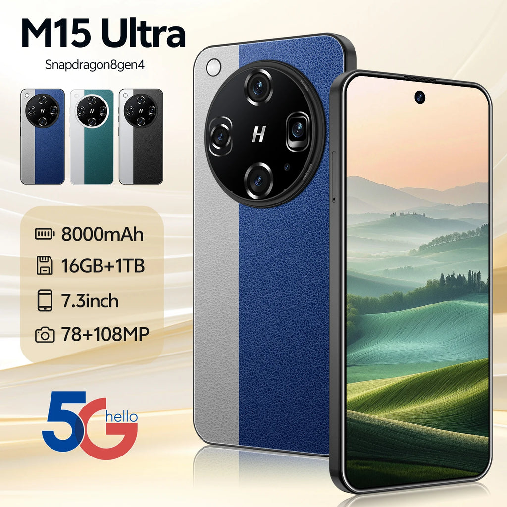 5G Smartphone 7.3 Inch 1TB Dual SIM Android 16GB RAM | Tidesmit Tidesmit