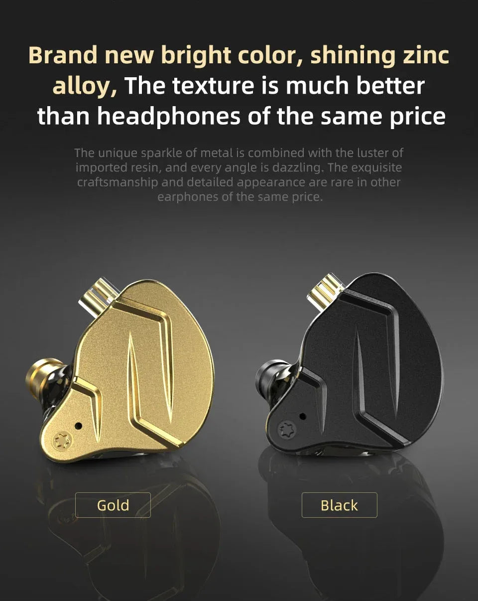 Wired In-Ear Monitors with Mic - Hybrid HiFi Bass Audio | Tidesmit Tidesmit