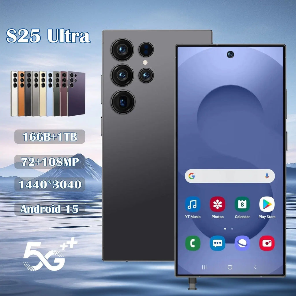 S25 Ultra 5G Smartphone, 16GB RAM, 1TB Storage, Unlocked Mobile Tidesmit
