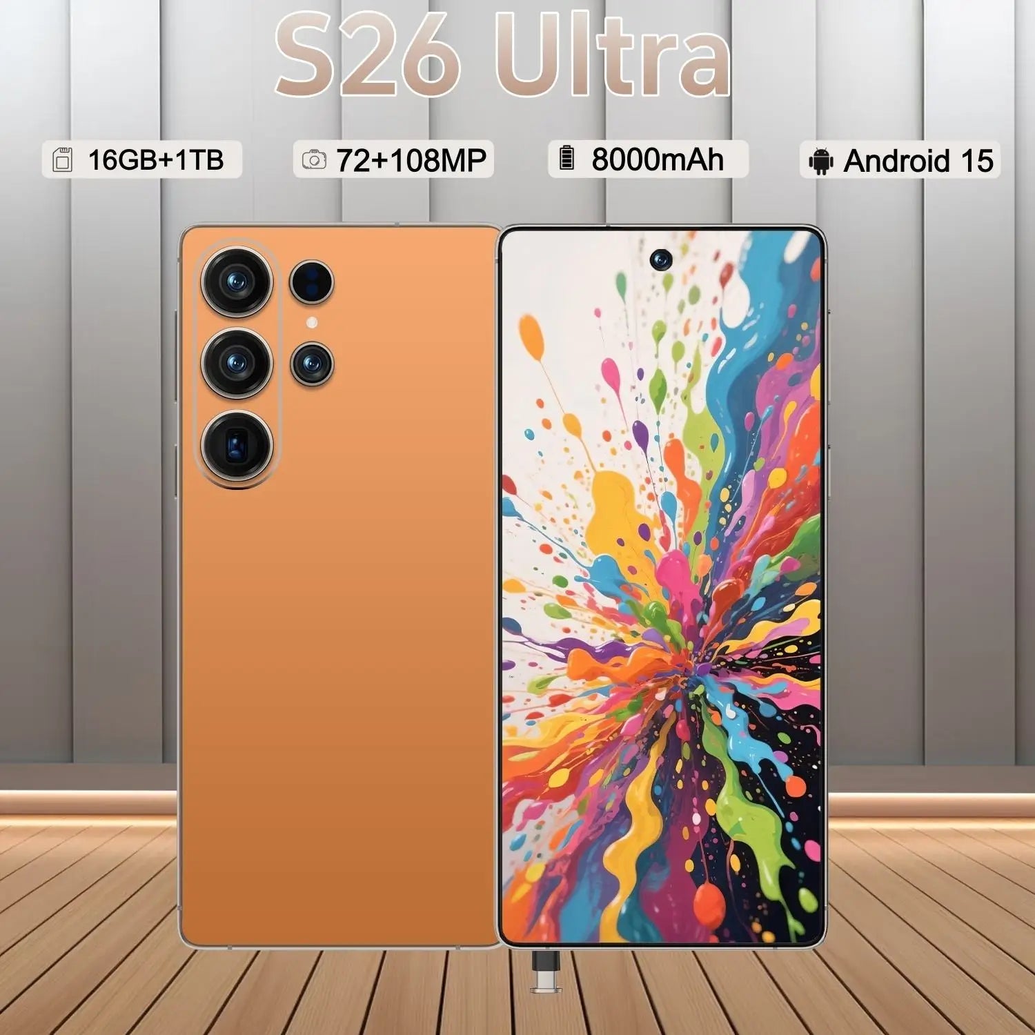 Tidesmit 5G Smartphone - 1TB Storage, 16GB RAM, Unlocked Dual SIM Tidesmit