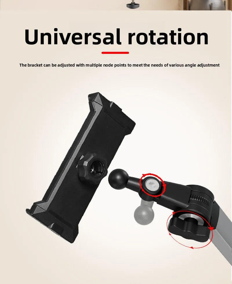 Smart Tracking Waterproof Mobile Phone Stand Aluminum Alloy Bedside Tablet Holder Rotating Desktop Shooting With Custom logo Tidesmit