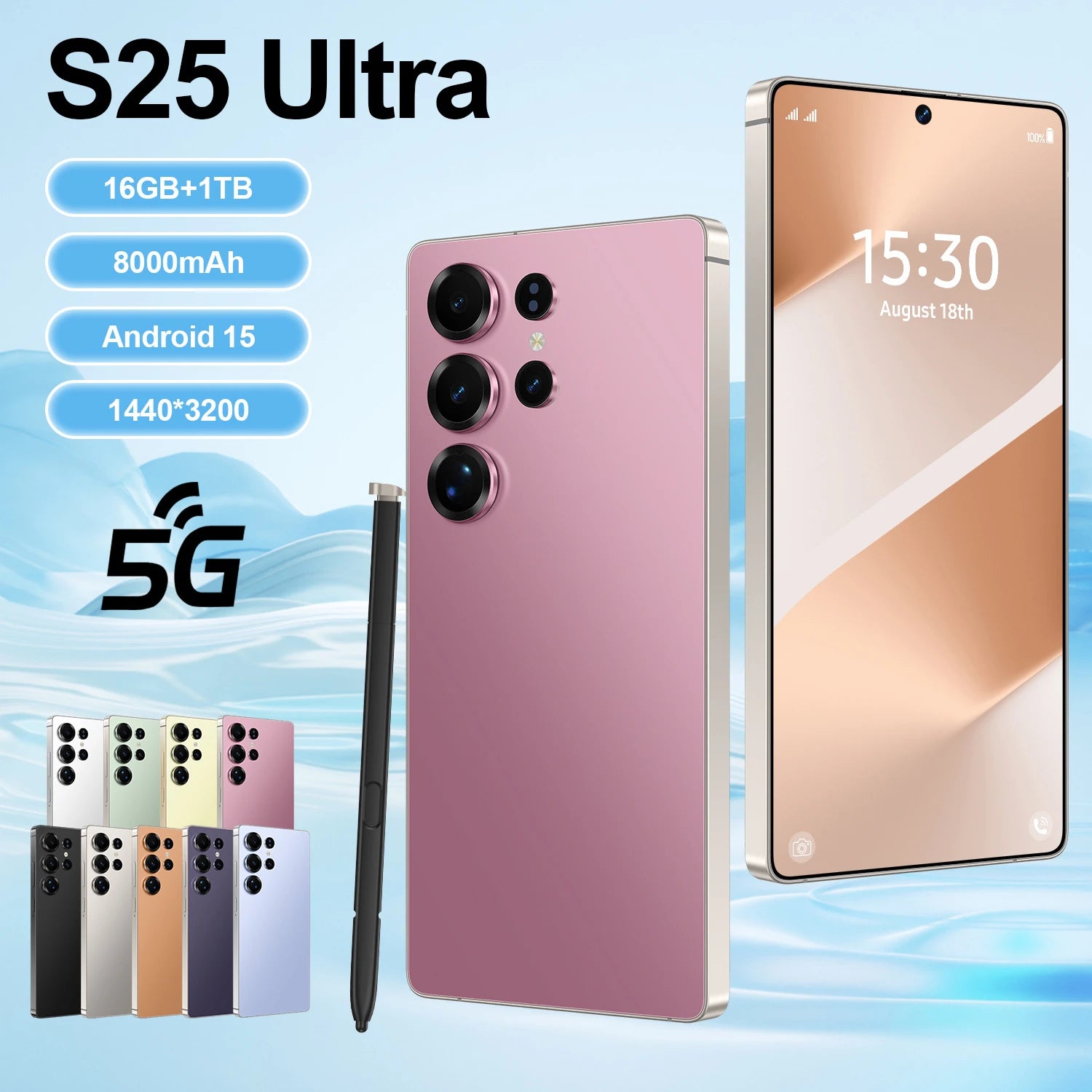 S25 Ultra 5G Smartphone, 16GB RAM, 1TB Storage, Android 15 - Tidesmit Tidesmit