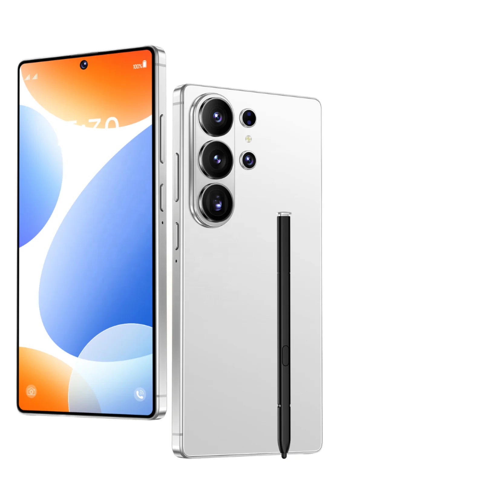 Tidesmit 2025 26 Ultra smartphone showing sleek slim profile and high-resolution QHD display design from side angle.