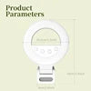 Jopree K5 Pro LED Rechargeable Selfie 5 Lighting Mode Phone Ring Light Mini Portable Clip on Fill Lights White 10.2cm 14 cm|K5 Pro Tidesmit