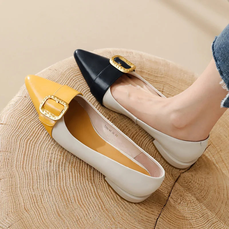 Scarp Donna Women Shoes Flats Loafers Slip-On Summer Spring Fashion Trend 2026 New Arrival Genuine Leather Soft Breathable