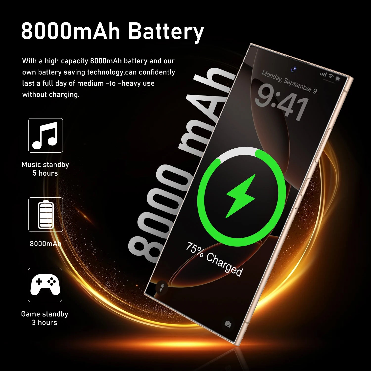 8+256GB Smartphone Android Cell Phone Mobile Phones Original Cellphone 7.3 Inch 4G 5G GSM WiFi Touch Screen Smart Phone Tidesmit