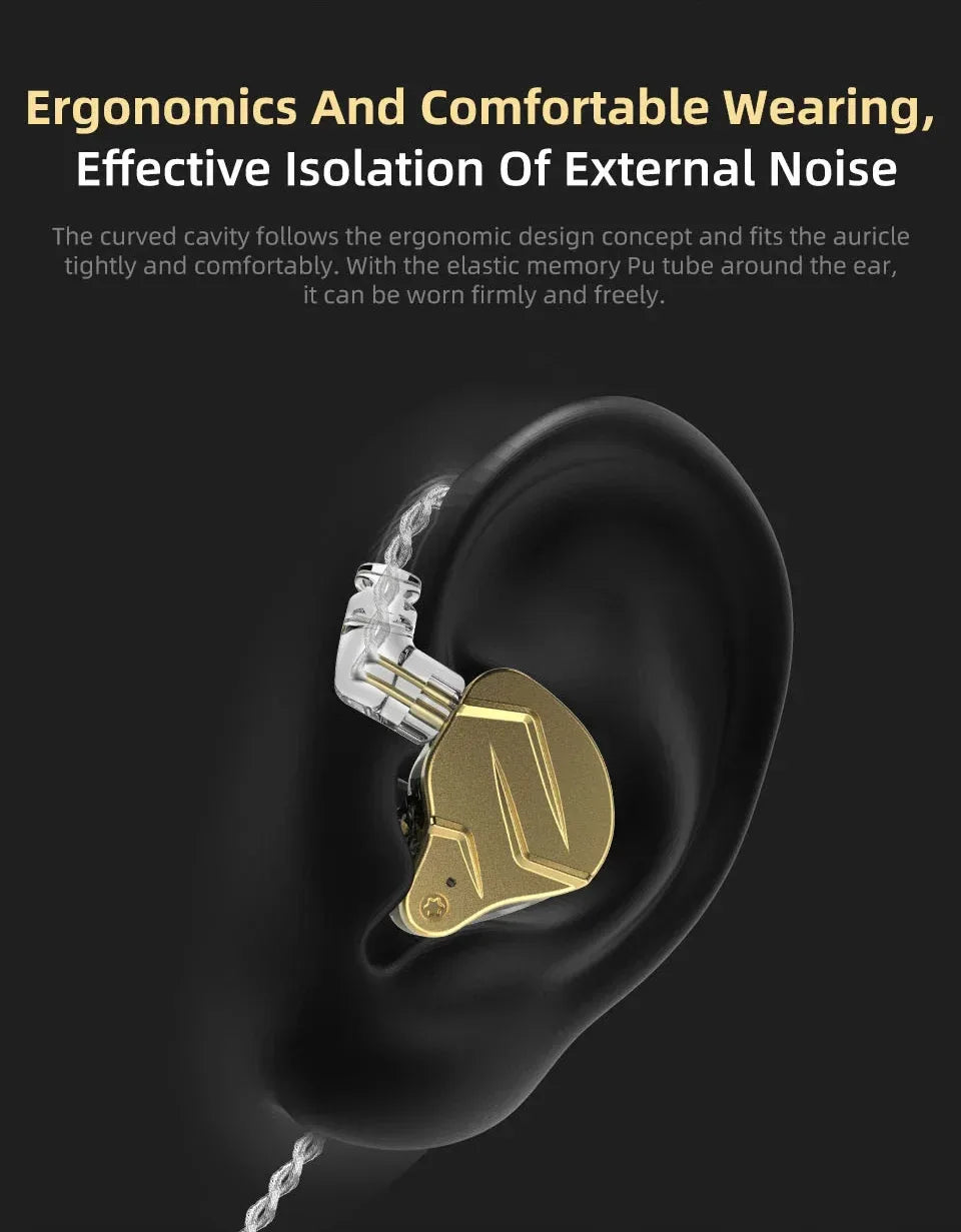 Wired In-Ear Monitors with Mic - Hybrid HiFi Bass Audio | Tidesmit Tidesmit