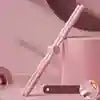 Pilates Yoga Stick Posture Corrector - Adjustable Resistance Fitness Bar Yoga Round Shape Stick Pink 75.5*8cm Tidesmit