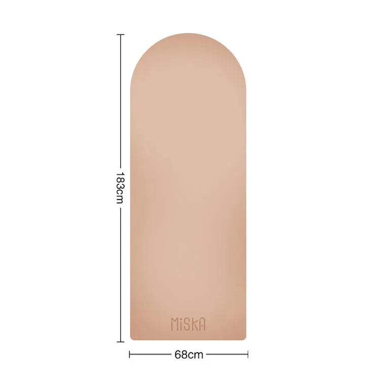 Customization Eco Rubber Pu Yoga Mat Home Yoga Gym Fitness Accessories Oval Yoga Mat Dark Pink 4.5mm Tidesmit