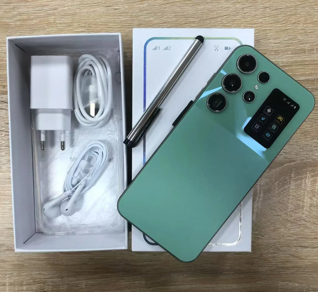 Real high quality 22+1tb s25 ultra smartphone best selling android 15phone cheap 7.3inch s25 ultra smart phone Green 22GB Tidesmit