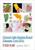 Natural jade gua sha massage boards for face and body scraping, anti-stress spa tools in various colors and shapes.