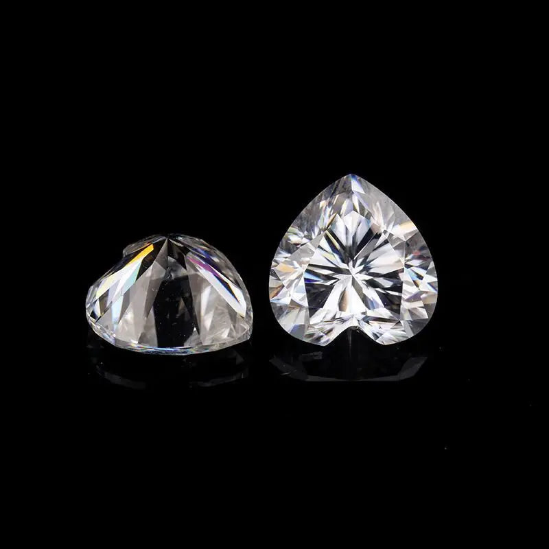 D E F White Lab Grown Diamonds Heart Shaped Loose Diamonds IGI Certified 0.5CT 1CT 2CT 3CT 4CT Diamond
