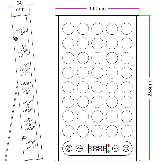 2026 Red Light Therapy Device Red Therapy Panel 660nm 850nm 1060nm Handheld LED Red Light Therapy Panel