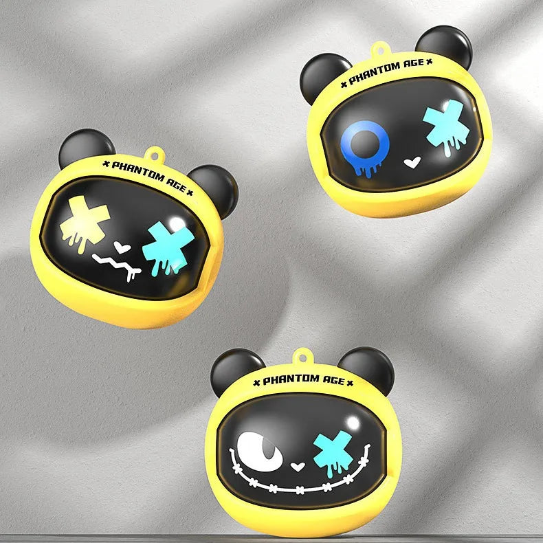 Mini True Wireless Earbuds with Noise Cancelling BT 5.3 HIFI In-Ear Cute Earphones with LED Battery Indicator for Games Sports D Tidesmit