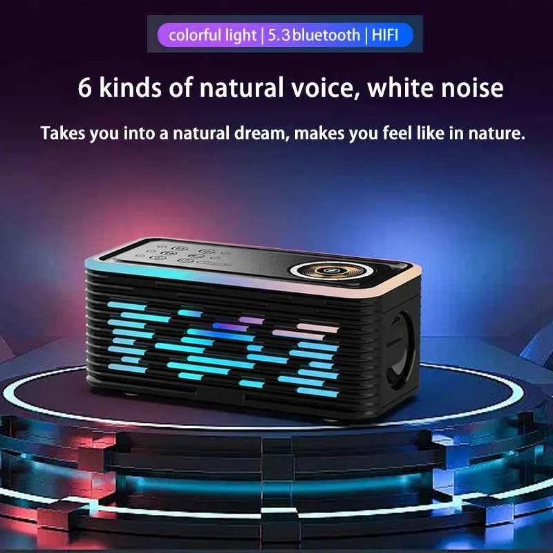 CRELANDER Y19 Speakers Wireless Charger Denoise HiFi Stereo Sound Equipment RGB LED Flashing 5.3 Bluetooth Portable Speaker My Store