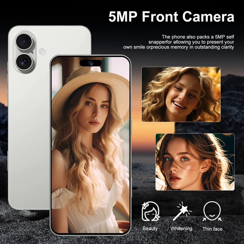 2025 New Android Low Price Unlocked I16 Plus Smart Phone Original Unlocked Celular Unlocked Mobile Phone Tidesmit