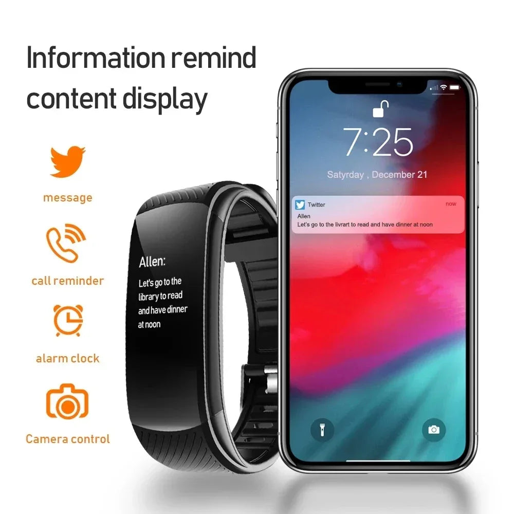 Customized Fitness Watch Smart Bracelet 2022 Blood Pressure Monitor Men Women Waterproof IP67 Heart Rate - Tidesmit