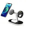4 in 1 Magnetic Multifuncion Station 3 in 1 Wireless Charger Stand for Phone IWatch 10W 15W Fast Charging Universal C300 Magnetic Tidesmit