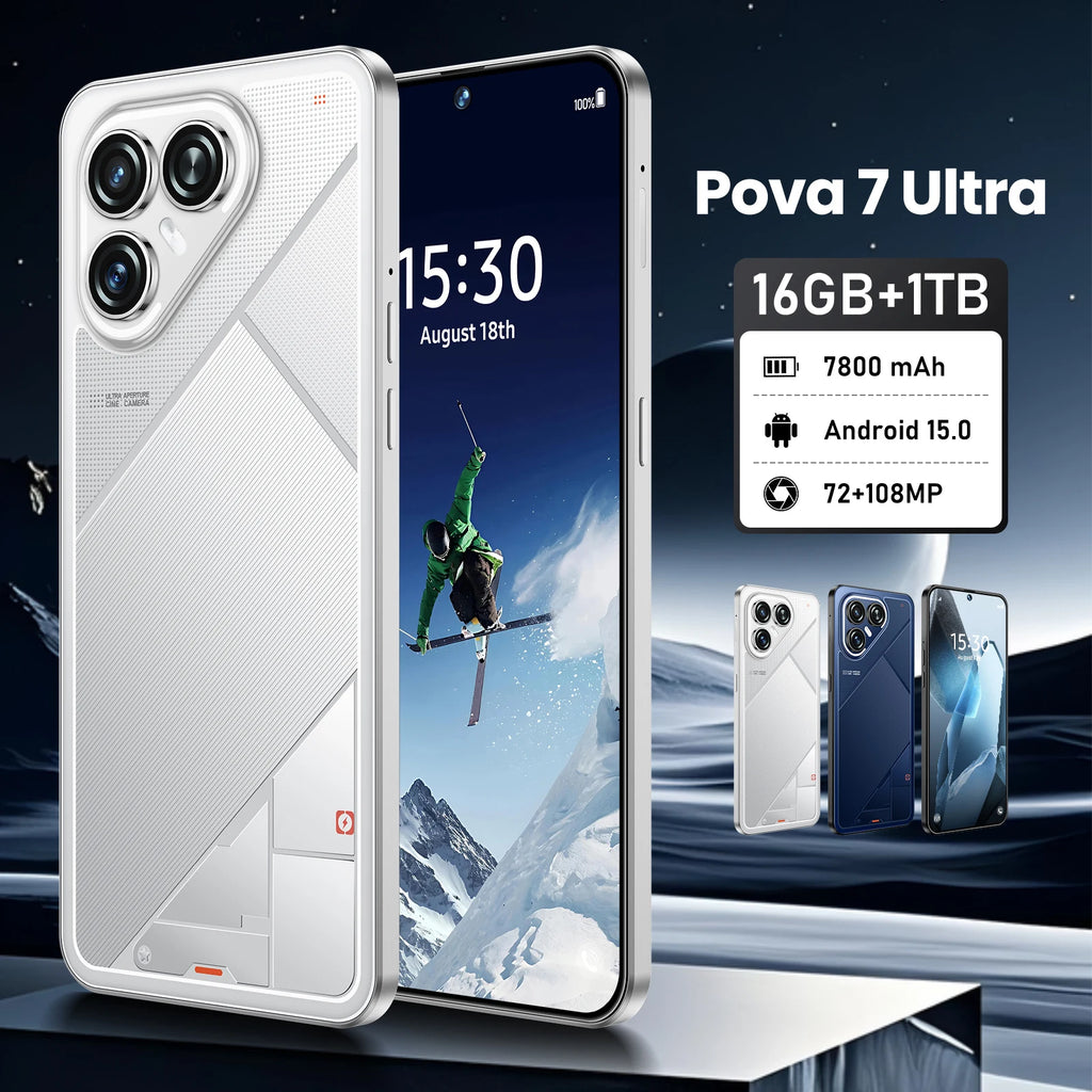 Pova 7 Ultra 5G Smartphone: 108MP Camera, 256GB Storage, 16GB RAM Tidesmit