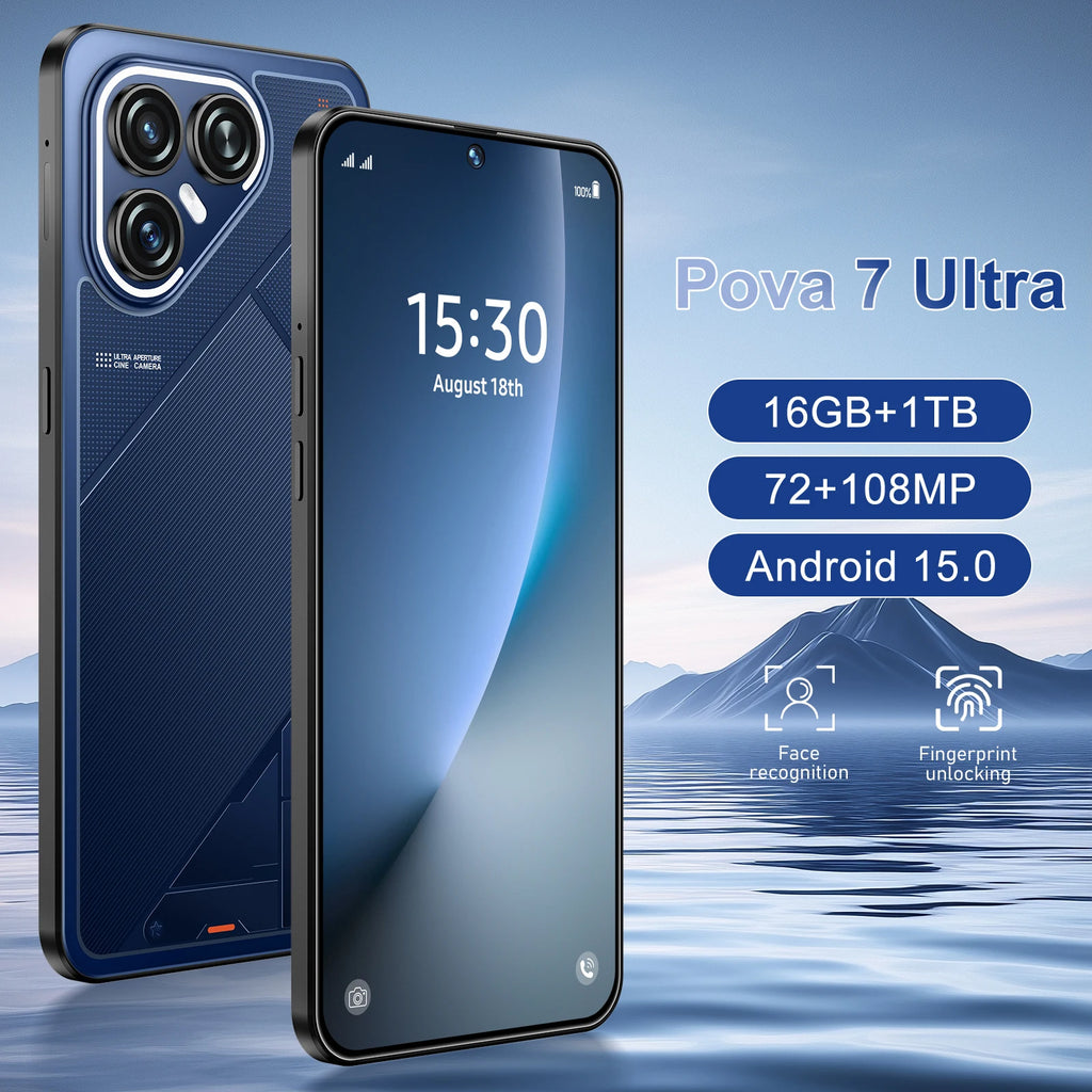Pova 7 Ultra 5G Smartphone: 108MP Camera, 256GB Storage, 16GB RAM Tidesmit