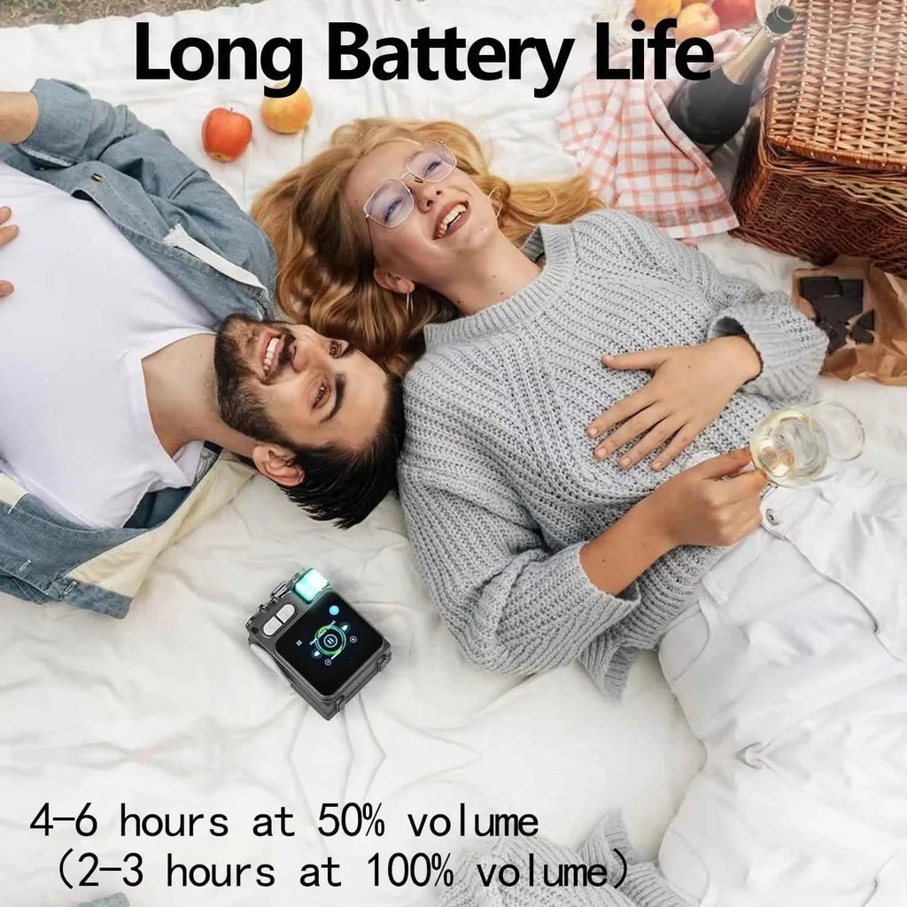 Factory New V8 Portable Mini BT Speaker LED Light Smart Touch Screen Rechargeable Battery Speaker for Outdoor Activity My Store